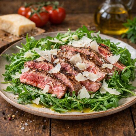 Tagliata, rucola e grana