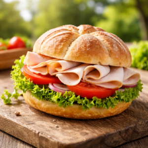 43. Roast beef di tacchino, insalata, pomodoro