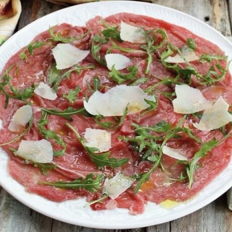 Carpaccio rucola e grana